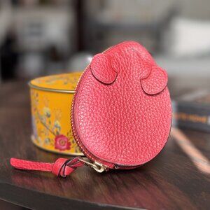 Coach - Mouse Coin Case Small Leather Purse - Red